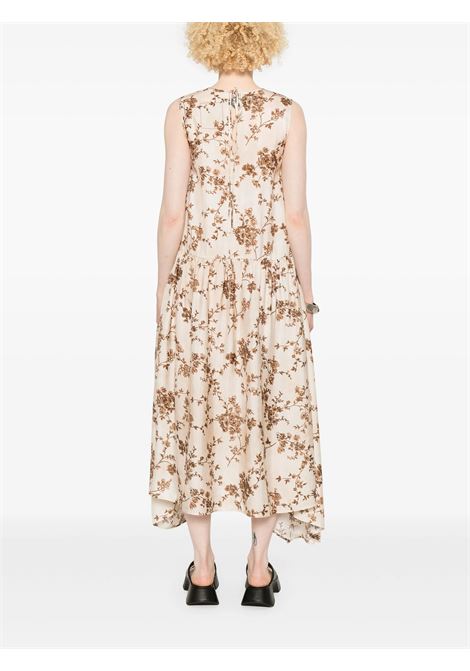 avery dress woman white and brown UMA WANG | UW5053UW016